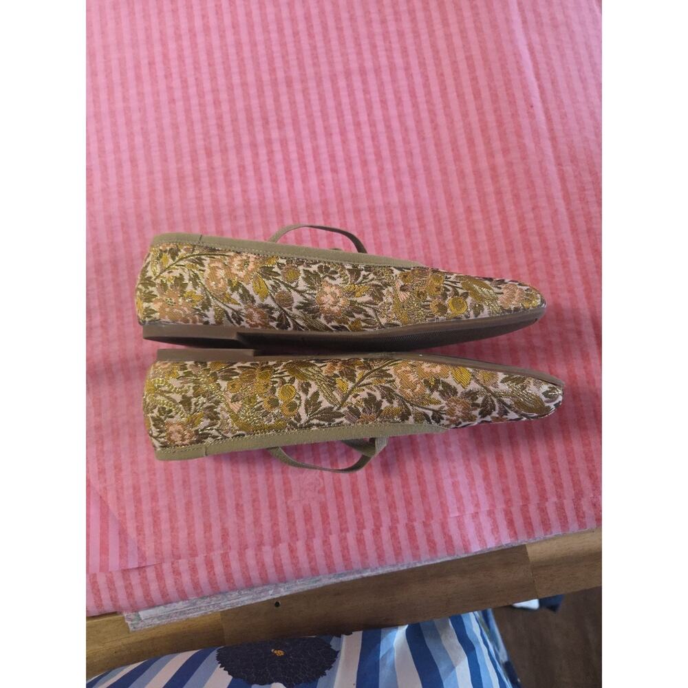Copper Key Jacquard Flats Ballet Size 7 Tapestry Designed Angelena Lima - Picture 13 of 14